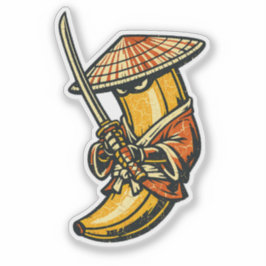 Banana Ronin — Wandernder Samurai Lustige Frucht  Aufkleber