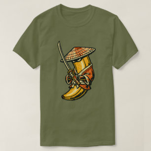 Banana Ronin — Wandernder Samurai Lustige Frucht  T-Shirt