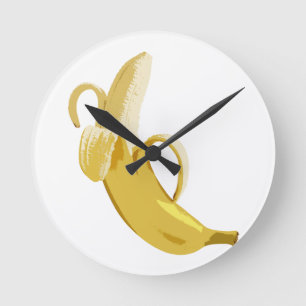 Banana Runde Wanduhr