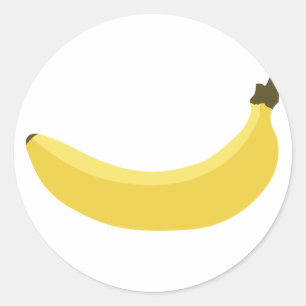 Banana Runder Aufkleber