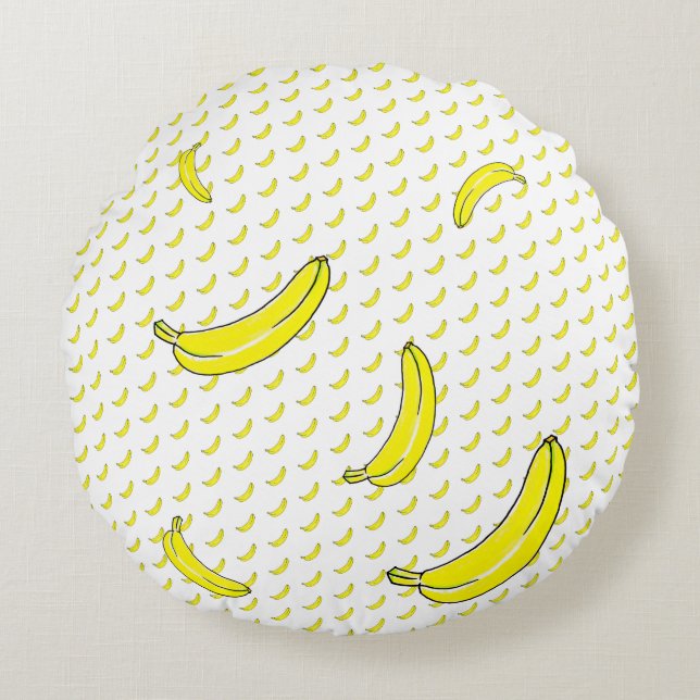 Banana Rundes Kissen (Vorderseite)