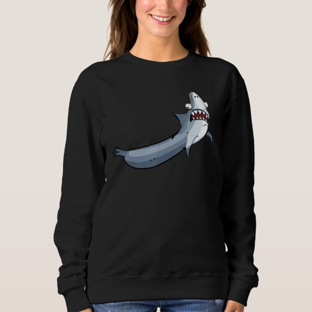 Banana Shark Banana Humorale Joke-Kombination Sweatshirt (Vorderseite)
