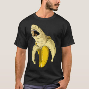 Banana Shark Banana Themed Party Shark Teil T-Shirt