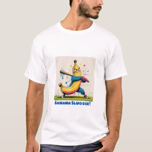 Banana Slugger - Bold Baseball Banana T - Shirt