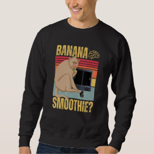 Banana Smoothie Ape Gamer Künstliche Intelligenz Sweatshirt