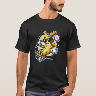 Banana spielt Baseball Frucht Lover Baseball Playa T-Shirt