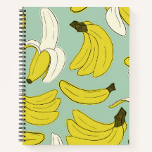 Banana Spiral Notebook