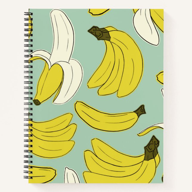 Banana Spiral Notebook Notizbuch (Vorderseite)