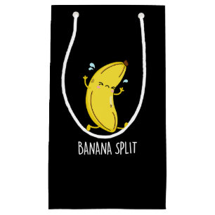 Banana Split Funny Dancing Banana Pun (Dark BG) Kleine Geschenktüte