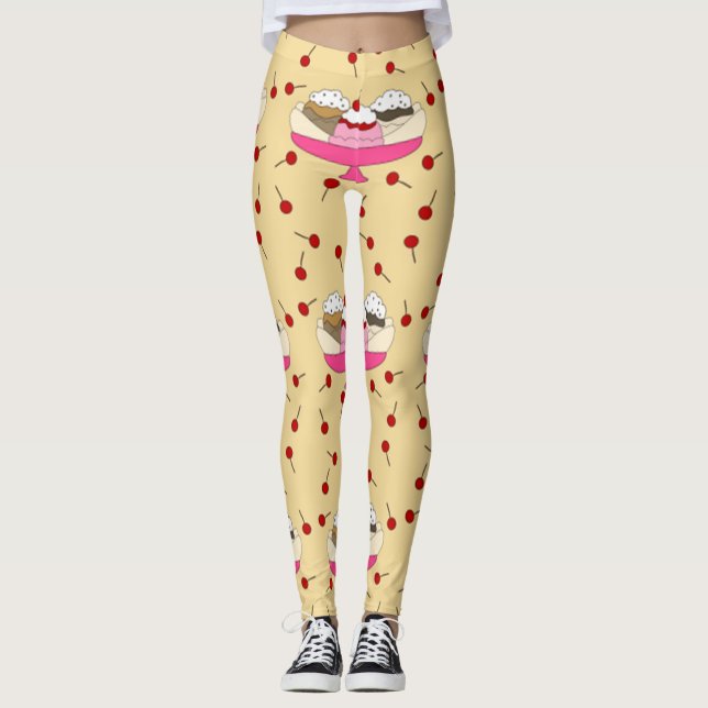 Banana Split Print Leggings (Vorderseite)