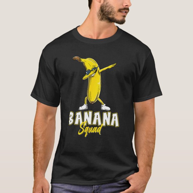 Banana Squad Funny Dabbing Banana Shirt Food & Dab (Vorderseite)