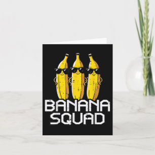 Banana Squad Funny Fruit Team Crew Matching Women Karte