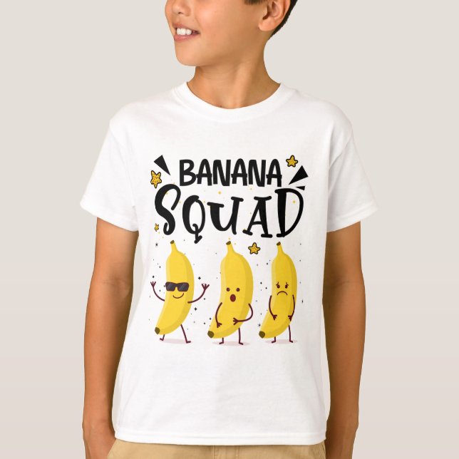 Banana Squad Sommer Funny Banana Frucht Liebhaber T-Shirt (Vorderseite)