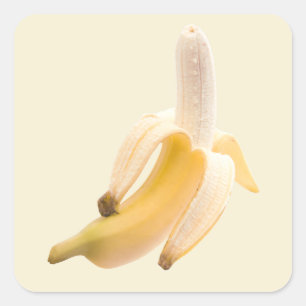 BANANA-Sticker Quadratischer Aufkleber