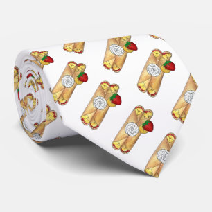 Banana Strawberry Crêpes French Food Cuisine Crepe Krawatte