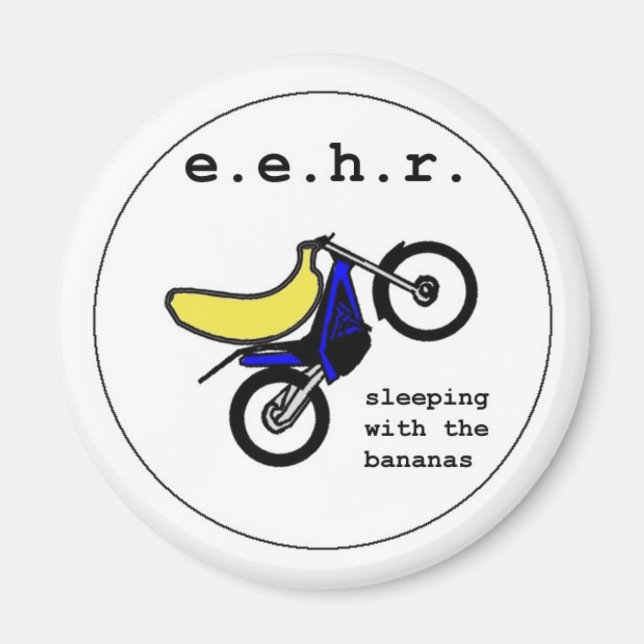 Banana Stunt Motorradfahrer Magnet (Vorne)