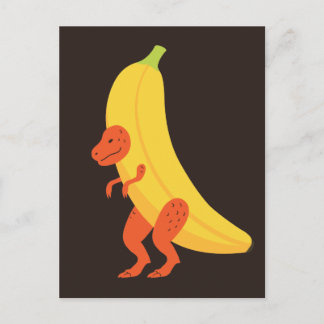 Banana T Rex Postkarte