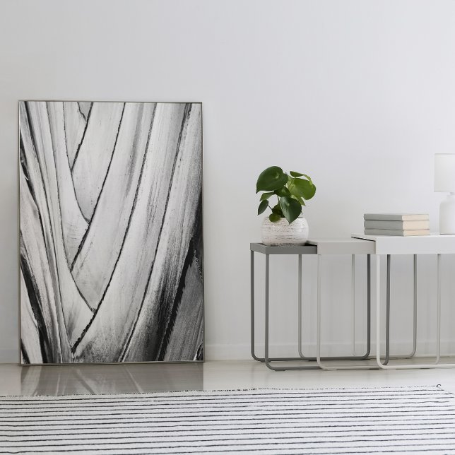 Banana Tree Bark Poster - Abstrakte einfarbige Wan (Von Creator hochgeladen)