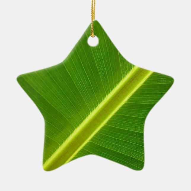 Banana Tree Leaf Keramik Ornament (Vorne)