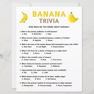 Banana Trivia Game