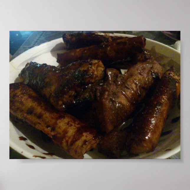 Banana Turon - Filipino Food Dessert Poster (Vorne)