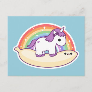 Banana Unicorn Geburtstagsparty Einladungen
