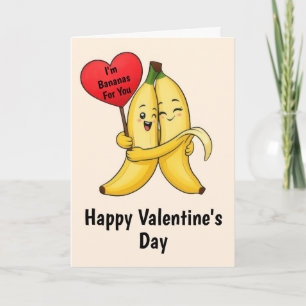 Banana-Valentinstag Karte