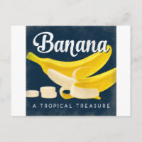 Banana Vintag Fruchtlabel Retro