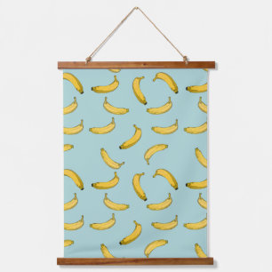 Banana Wandteppich Mit Holzrahmen