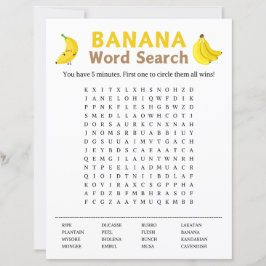 Banana Word Search Game