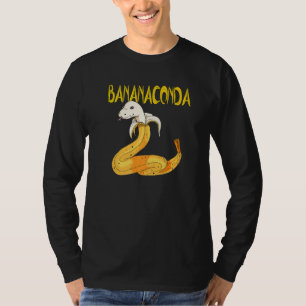 Bananaconda Schlange als Banana Sprichwort Reptile T-Shirt