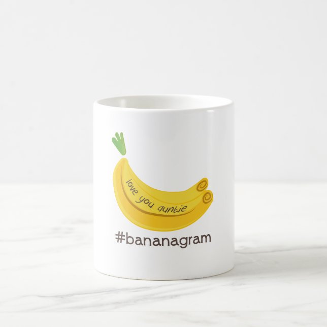 #bananagram Liebe Sie Tante Mug Tasse (Mittel)
