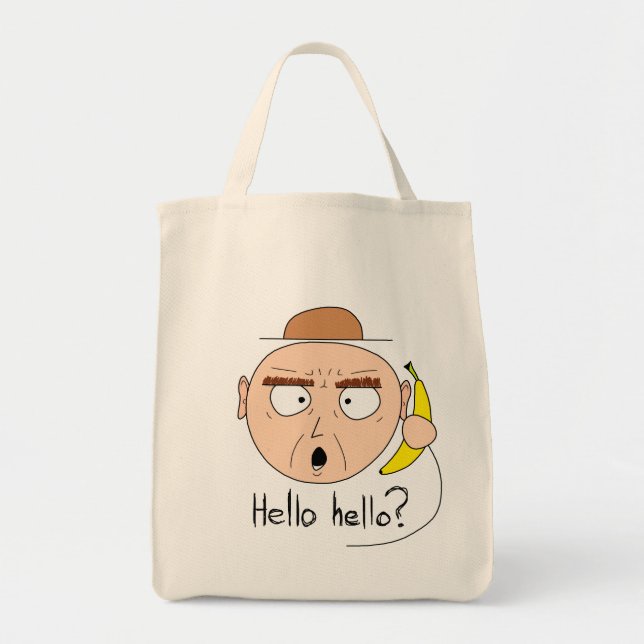 "Bananaphone" Leinwand bauscht sich (Licht) Tragetasche (Vorne)