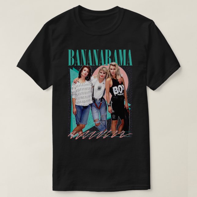 Bananarama Retro 80er Fan Art Design T-Shirt (Design vorne)