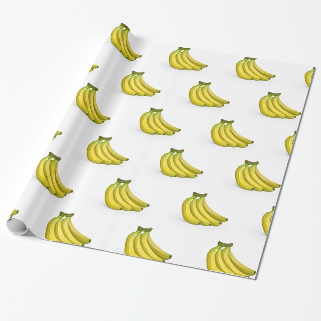 BANANAS FUNNY WRAPPING PAPIER GESCHENKPAPIER (Ungerollt)