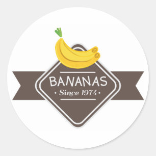 BANANAS-Logo-Aufkleber Runder Aufkleber