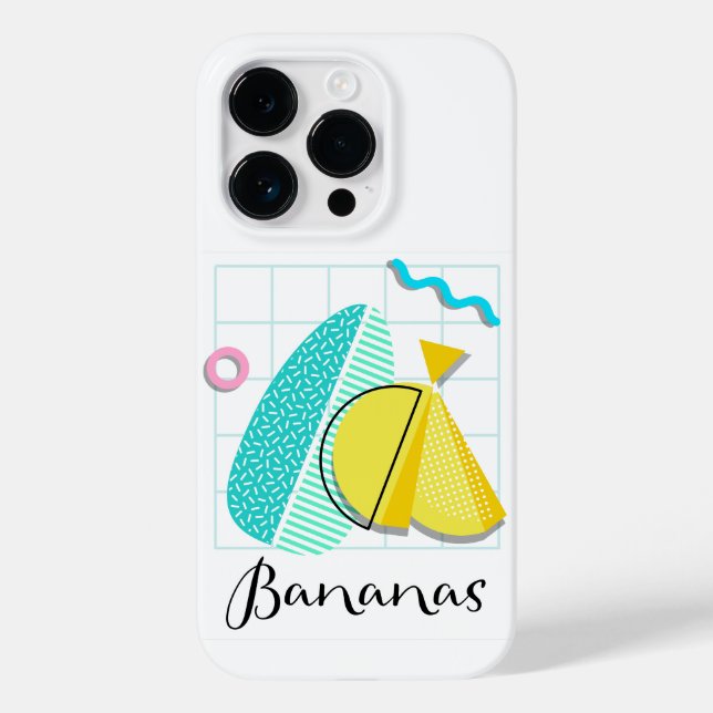 Bananas Memphis Case-Mate iPhone Hülle (Rückseite)