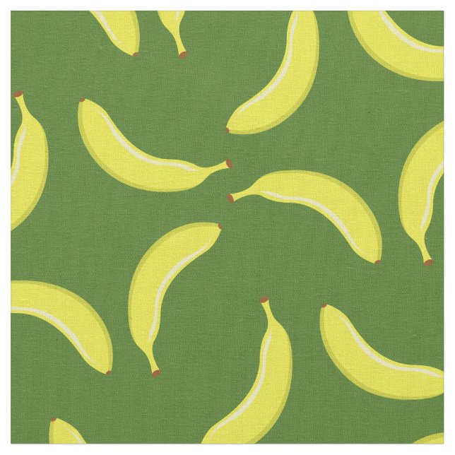 Bananas Niedlich Frucht Funny Albern Küche Stoff (Nahaufnahme)