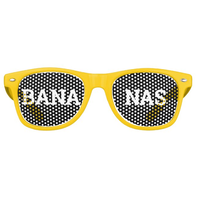 BANANAS Retro Shades / Fun Party Sonnenbrille (Vorderseite)