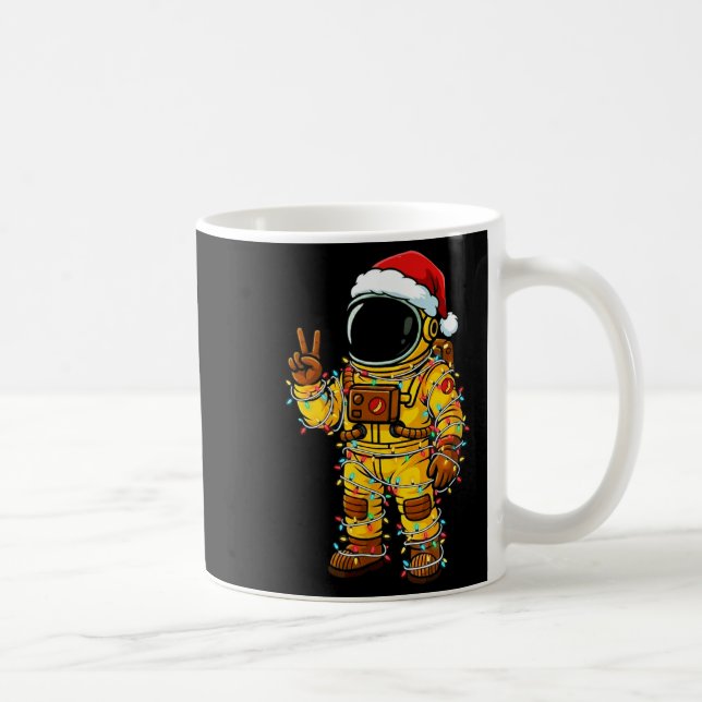 Bananaut Space Explorer - Christmas Astronaut Ligh Kaffeetasse (Rechts)