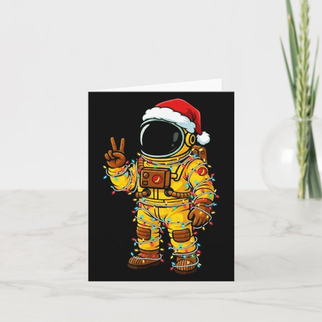 Bananaut Space Explorer - Christmas Astronaut Ligh Karte (Vorderseite)