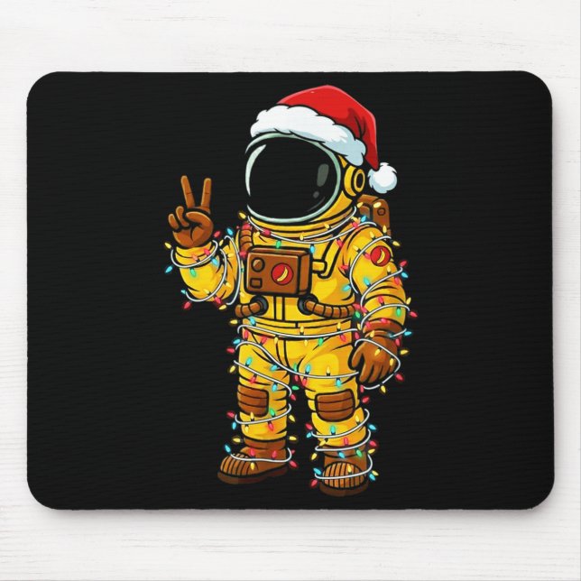 Bananaut Space Explorer - Christmas Astronaut Ligh Mousepad (Vorne)