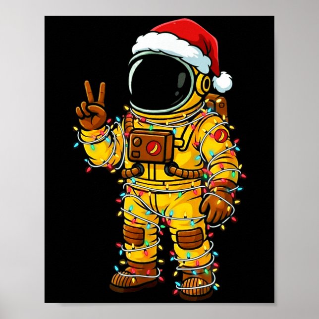Bananaut Space Explorer - Christmas Astronaut Ligh Poster (Vorne)