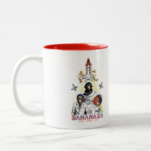 BANANAZA: Team für Raumfahrer Zweifarbige Tasse