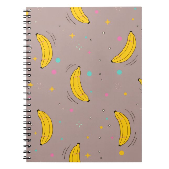 Banane-Allover-Druck Notizblock (Vorderseite)