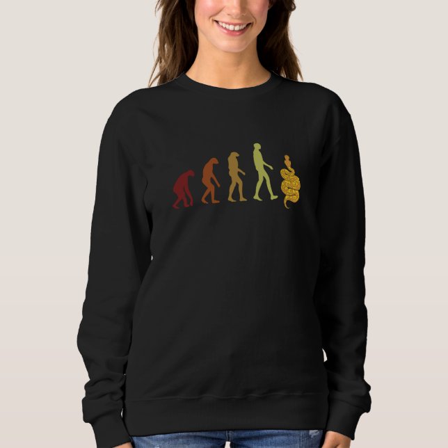 Banane Ball Python Evolution Schlangeneigner Banan Sweatshirt (Vorderseite)