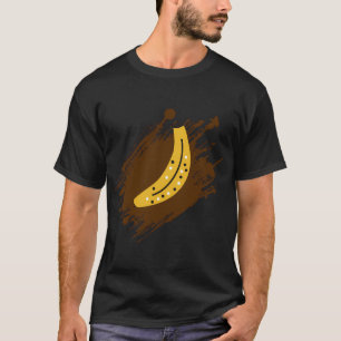 Banane (brauner Hintergrund),Muster,Mehrere Banane T-Shirt
