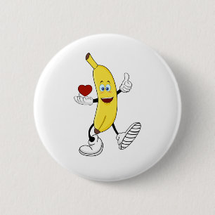 Banane der Liebe Button
