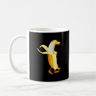 Banane Ente. Lustige Anthropomorphe Früchte Tiere Kaffeetasse