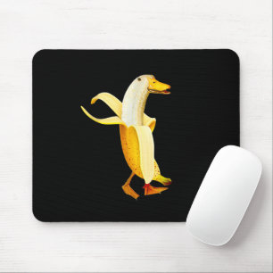 Banane Ente. Lustige Anthropomorphe Früchte Tiere Mousepad